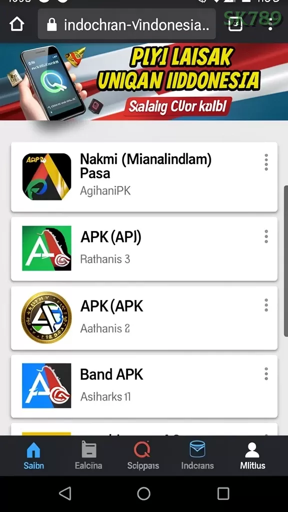 Cuplikan layar 8ZL — pengaturan akun