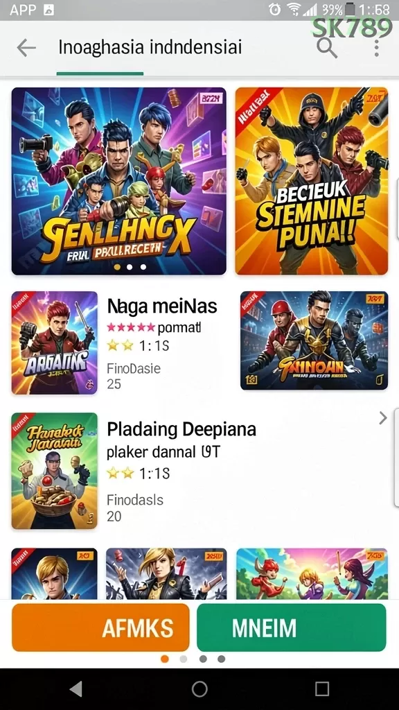 Cuplikan layar 8ZL — halaman utama